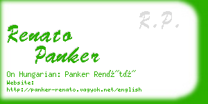 renato panker business card